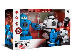 MECHA RIVALS TÉLÉGUIDÉES - ROBOTS DE COMBAT ÉJECTABLES BLEU ET BLANC